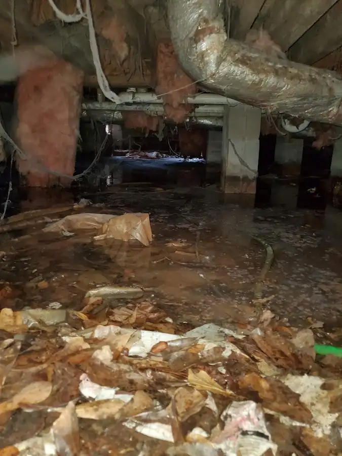 Crawl space flood assessment for Commercial Water Damage Restoration in Salt Lake City